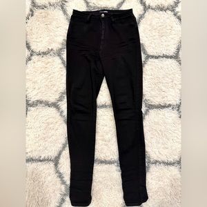 Fashion Nova Black Skinny Denim Jeans High Rise